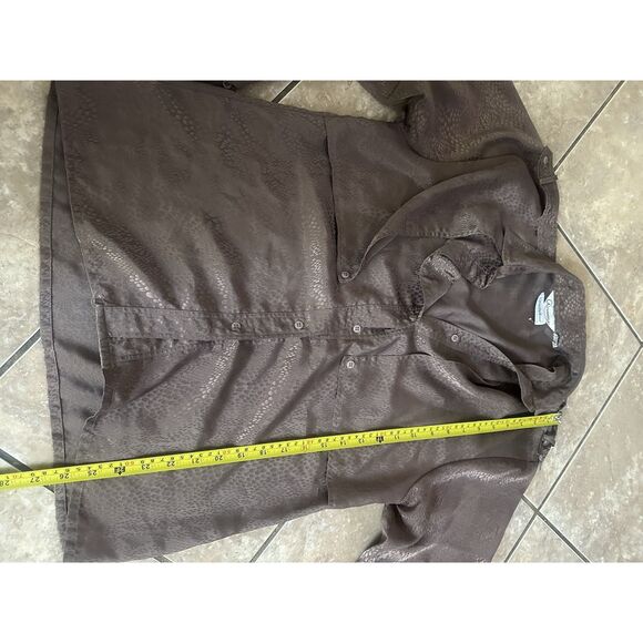 Alexandra Saks 5th 10 Vintage Satin Blouse Top - Picture 4 of 5